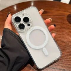 Şeffaf Magsafe Silikon Kılıf -  Iphone 15 Plus