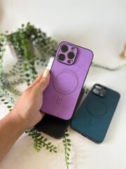 Epashield MagLeather - Deri Görünümlü Telefon Kılıfı LİLA