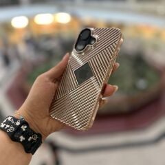 Epaluxe Geometrik Shine Gold Iphone kılıf