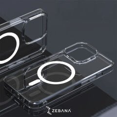 Şeffaf Magsafe Silikon Kılıf - Kablosuz Şarj Destekli
