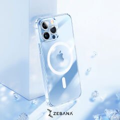 Şeffaf Magsafe Silikon Kılıf - Kablosuz Şarj Destekli