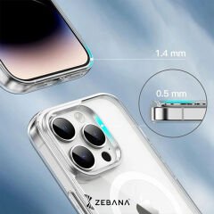 Şeffaf Magsafe Silikon Kılıf - Kablosuz Şarj Destekli