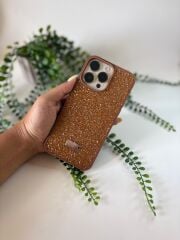 Epashield Sparkle Luxe - Kristal Taşlı Parlak Telefon Kılıfı KAHVERENGİ