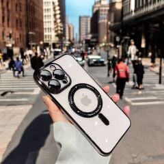 MagSafe Mona Silikon iPhone Kılıfı – Siyah