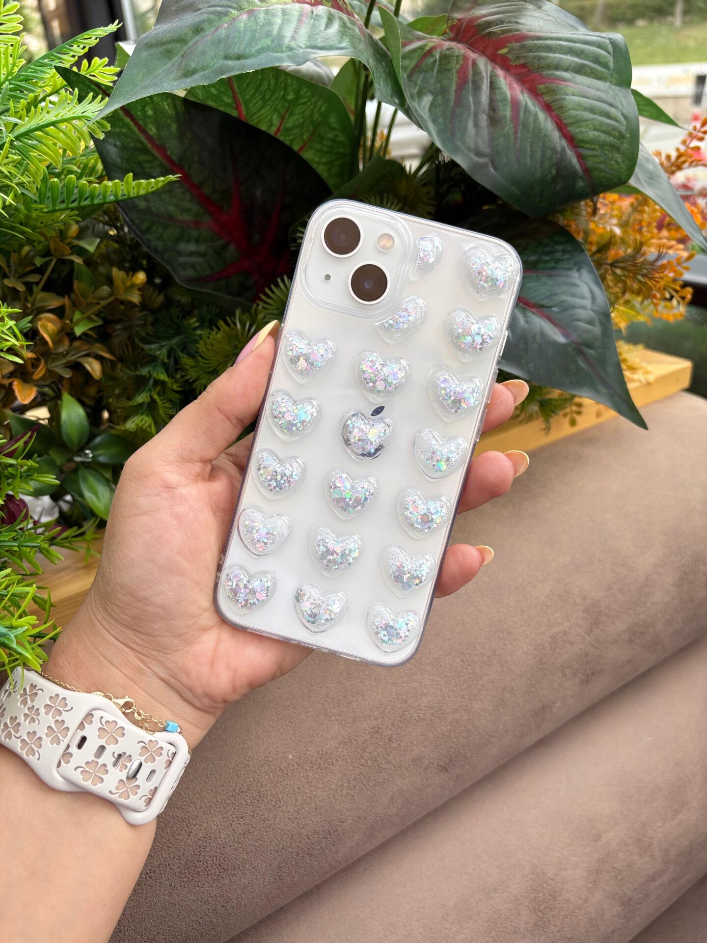 EpaHeart Glow  Iphone Kılıf Gümüş