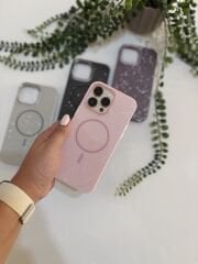 Epaparıltı MagSafe Uyumlu Parlak Telefon Kılıfı - Pembe