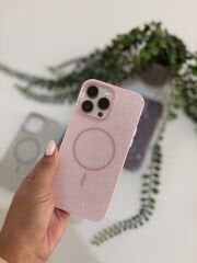 Epaparıltı MagSafe Uyumlu Parlak Telefon Kılıfı - Pembe
