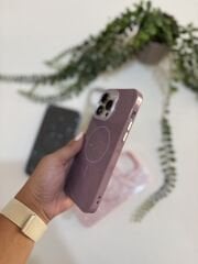 Epaparıltı MagSafe Uyumlu Parlak Telefon Kılıfı - Mor