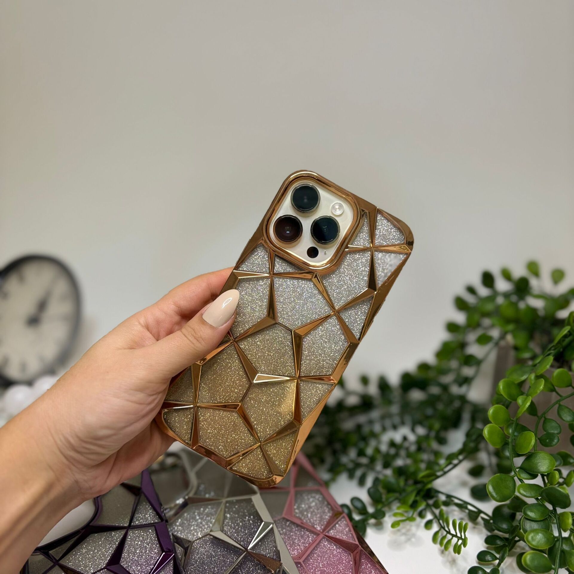 EpaMira Pırlanta Parlaklıkta Iphone 15 Pro Max Telefon Kılıfı