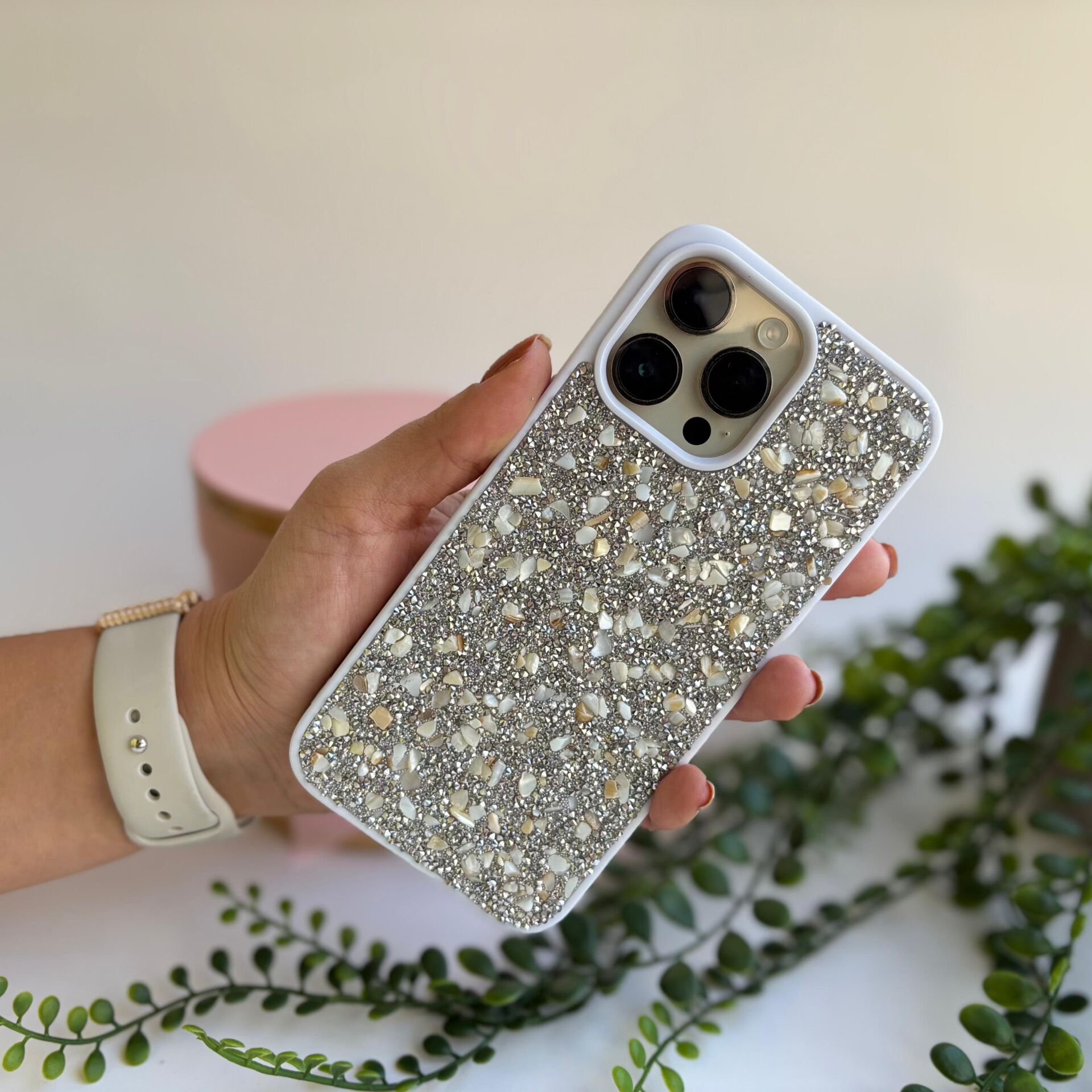 Parlak Taşlı Iphone 15 Plus kılıf