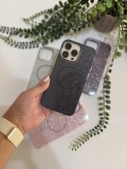 Epaparıltı MagSafe Uyumlu Parlak Telefon Kılıfı - Siyah