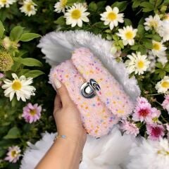 Pofuduk Renkli Noktalı Mini Çanta 190*110 mm  - PEMBE