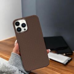 Dokuma Desenli Silikon İphone 13 Kılıf