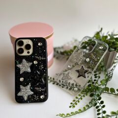 Yıldız Detaylı Silikon Iphone 14 Pro Max Kılıf