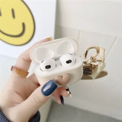 AIRPODS KILIF - KREM KALP DETAYLI