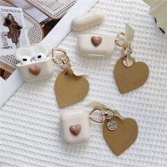 AIRPODS KILIF - KREM KALP DETAYLI