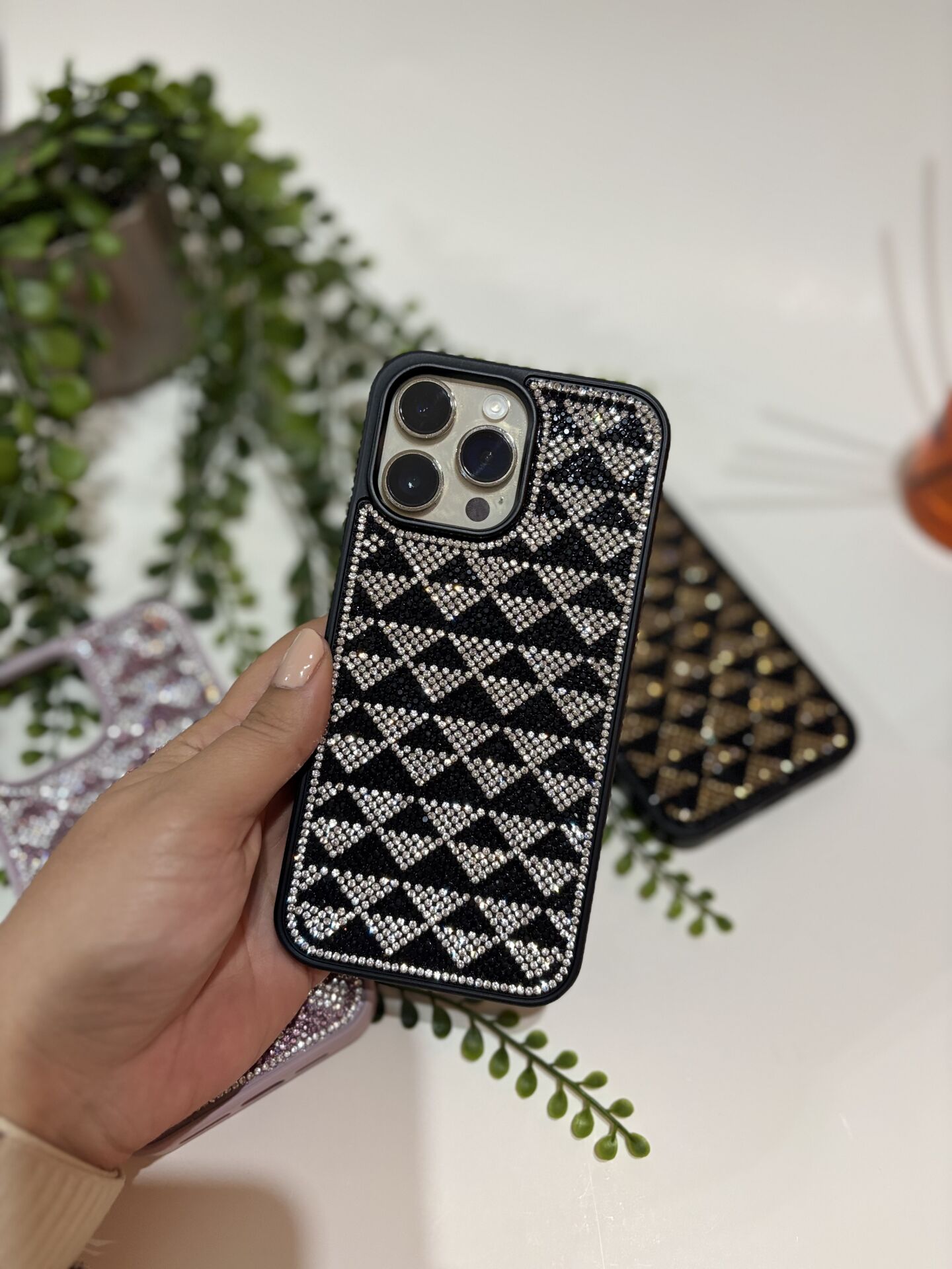 EpaVogue Diamond Kılıf-siyah beyaz