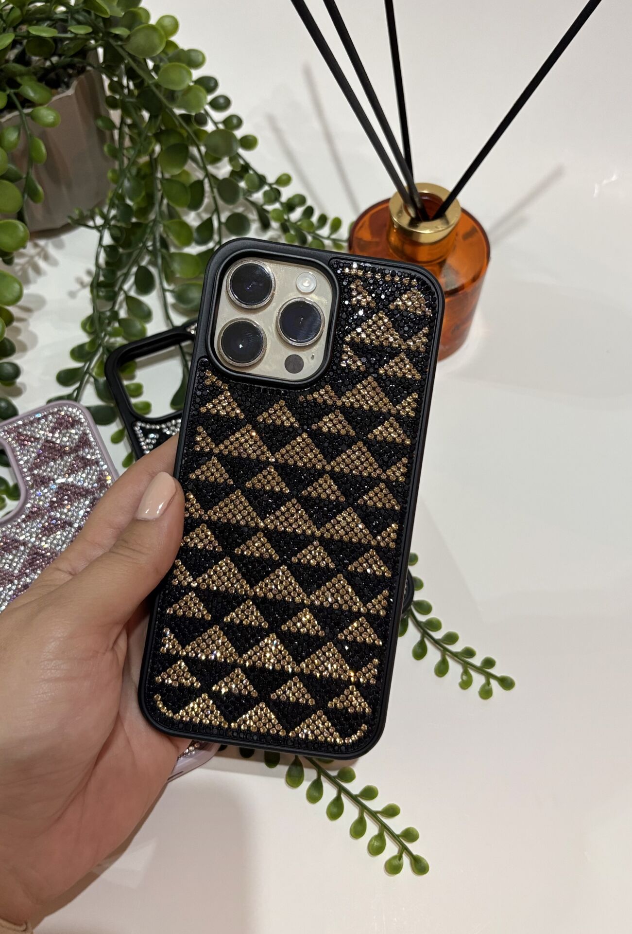 EpaVogue Diamond Kılıf-siyah kahve