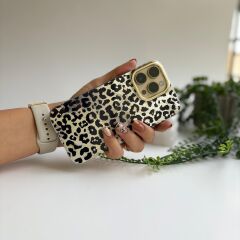 Parlak Yüzeyli Şık Leopar Desenli iPhone 14 Pro Max Kılıf