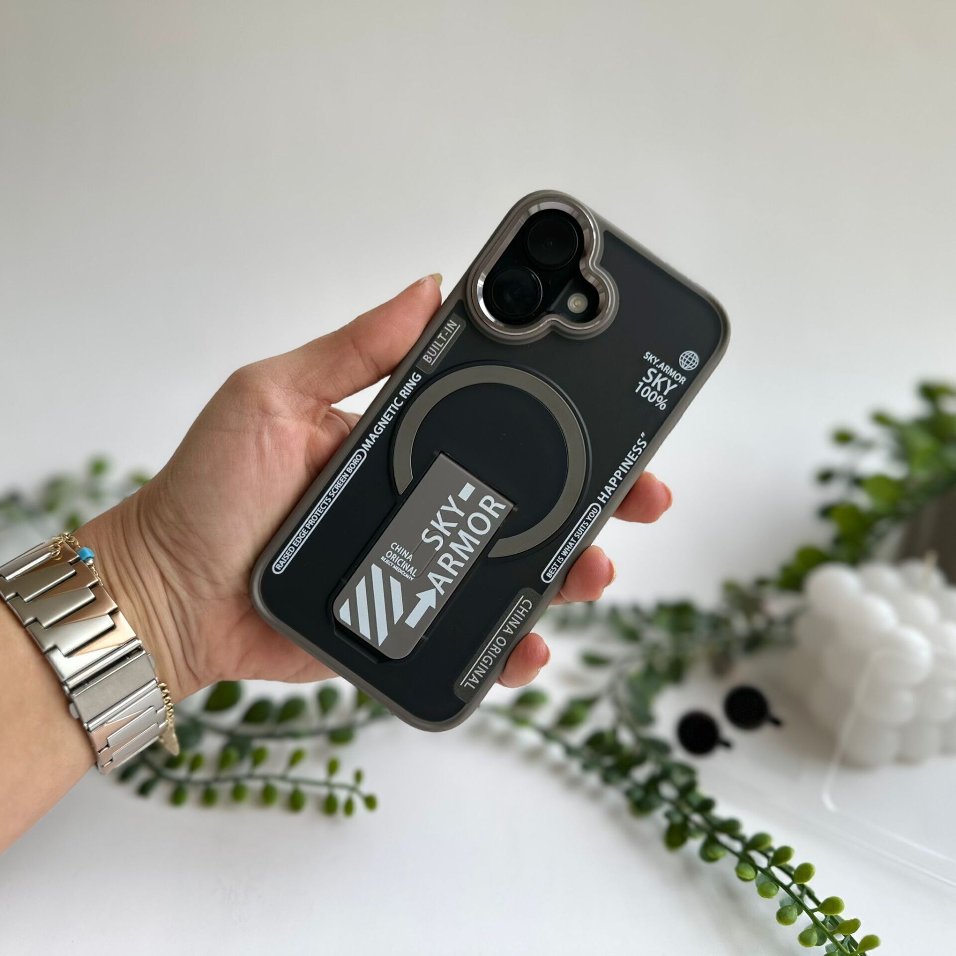 Epacloud Standlı Lens Koruyucu Hediyeli Iphone 14 Pro Max Telefon Kılıfı