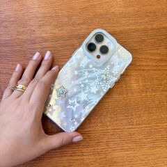 EpaStellar Yıldız Desenli Parlak Telefon Kılıfı Iphone 15 Plus