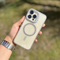 EpaPırıltı MagSafe Parlak Iphone Kılıf Beyaz