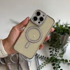 Simli Magsafe Silikon Iphone 16 Kılıf