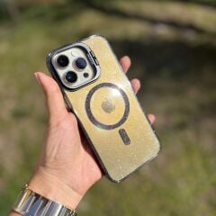 EpaPırıltı MagSafe Parlak Iphone Kılıf Siyah