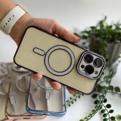 Simli Magsafe Silikon Iphone 16 Pro Max Kılıf