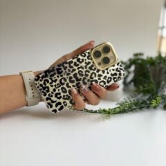Parlak Yüzeyli Şık Leopar Desenli iPhone 13/14 uyumlu Kılıf