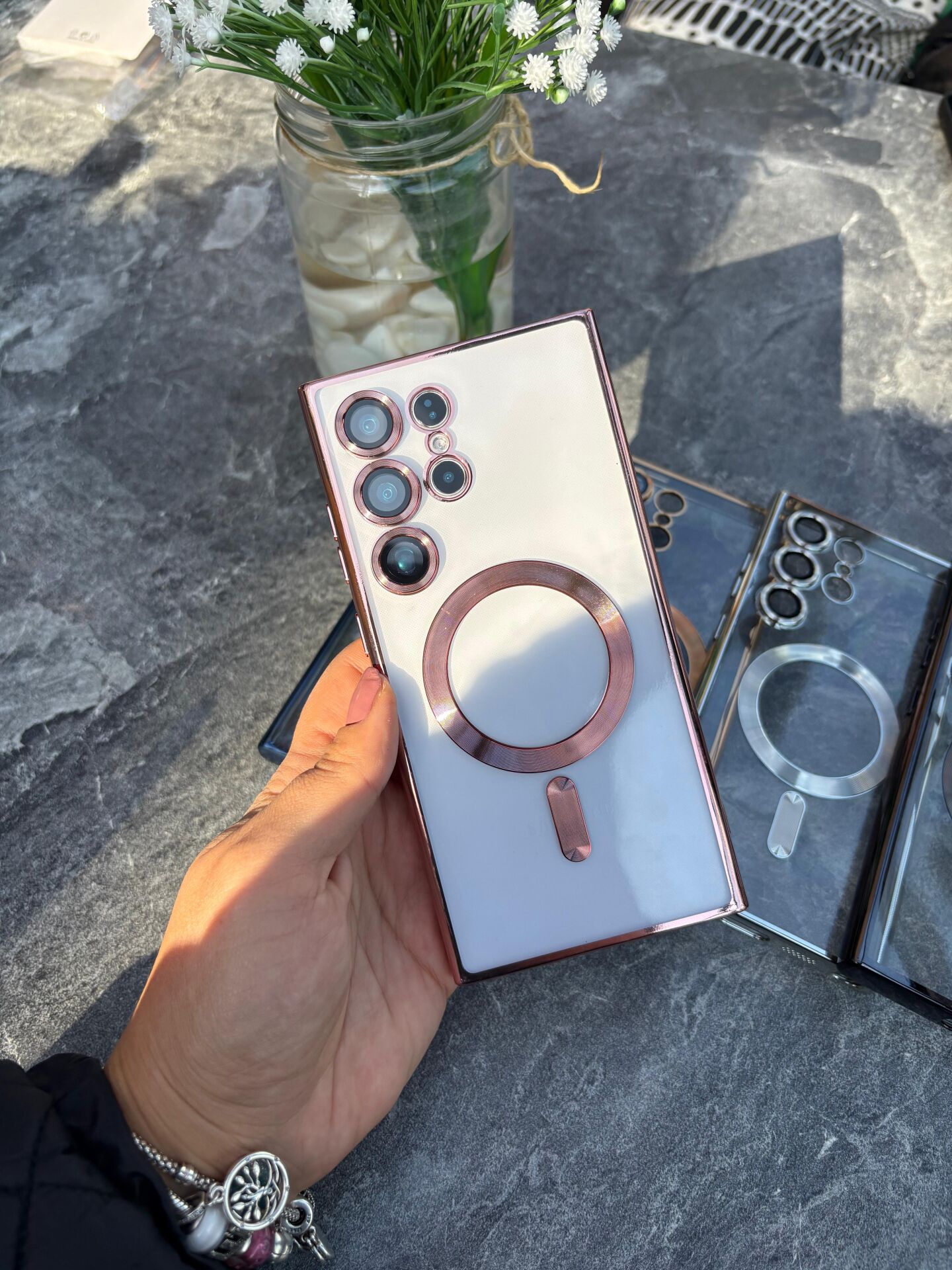 EpaSoft Ring Telefon kılıfı -rose gold