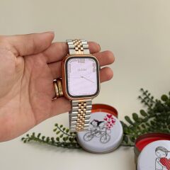 EpaLuxeKordon - Apple Watch Uyumlu Paslanmaz Çelik 42-44-45-46-49 mm - ML