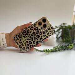 Parlak Yüzeyli Şık Leopar Desenli iPhone 16 Pro Max Kılıf