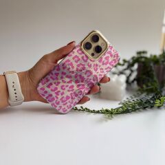 Parlak Yüzeyli Şık Leopar Desenli iPhone 16 Pro Max Kılıf