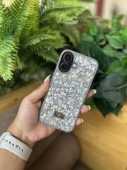EpaShine Taş Detaylı Lüks Kılıf Serisi-Gri