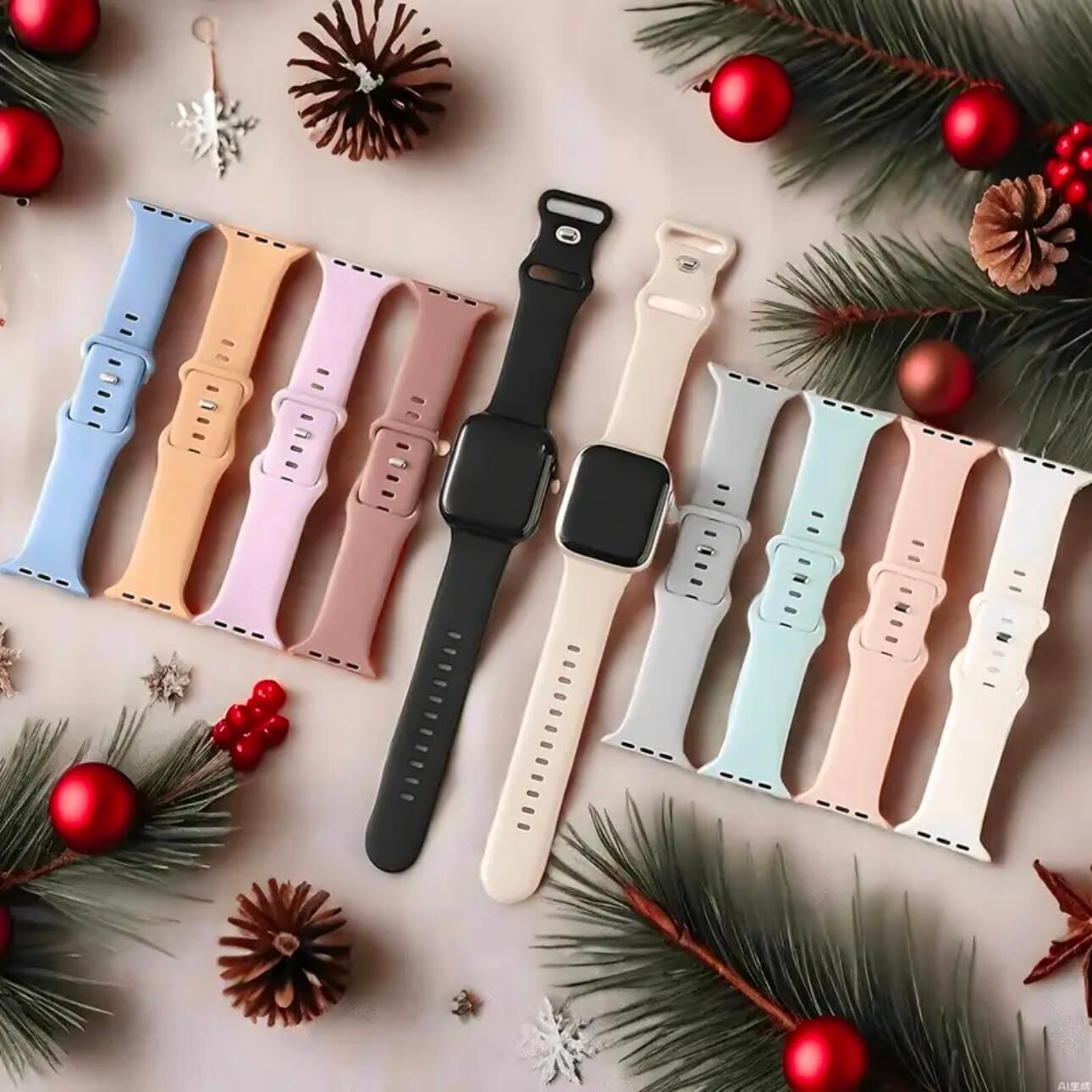 APPLE WATCH MAT SİLİKON KORDON 42/44/45/49 MM UYUMLU