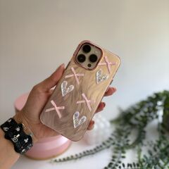 EpaPearl Heart – Gümüş Kalpli İnci Detaylı Kılıf Iphone 11
