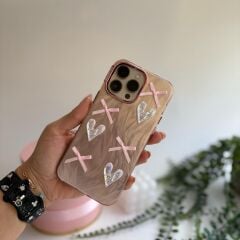EpaPearl Heart – Gümüş Kalpli İnci Detaylı Kılıf Iphone 16